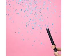 Konfetti Kanone Junge Ready to Pop 60cm Baby Shower Blau Konfetti Shooter