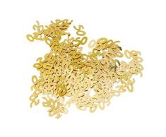 Amosfun 50. Geburtstag Konfetti 50 Anzahl Konfetti 50. Party Konfetti für Partybedarf 1800 Stück