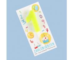 BärenBande Zahlenkerze 1 -Foto zeigt FARBBEISPIEL, s. Produktmerkmale-