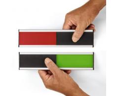 Legamaster 7-601200 Rillen-Türschild 6 x 25 cm, 250 x 60 mm, schwarz