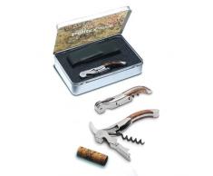 Pulltex Set Pulltaps Toledo Korkenzieher mit Etui in Alubox