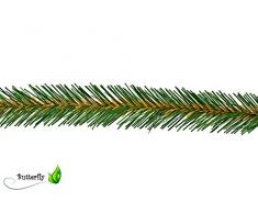 3m Bastel - Tannengirlande 3cm grün Floristik Tannenkette Weihnachtsgirlande Bastelgirlande Weihanchten Advent Karneval Deko Girlande