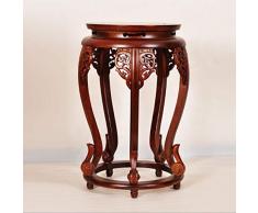 J+N NJ Blumenstand- Solide Geschnitzte Old Elm Holz Multi-Layer-Wohnzimmer Boden Möbel Holzvase Rack (größe : B)