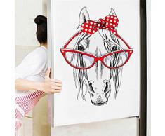 Longra Haushalt Wandtattoo Pferdekopf I (BxH) 45x60cm I I Kinderzimmer Babyzimmer Kinder Aufkleber Sticker Wandaufkleber Wandsticker Klebeposter Stickers Poster