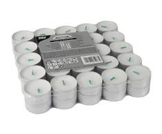 50 Teelichte Ø 37,2 mm, 17,9 mm weiss aus 100 % Stearin 81486 Papstar Stearin-Teelichter