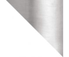 Umbra Trigg Wandvase & Geometrische Deko – Übertopf Für Zimmerpflanzen, Sukkulenten, Luftpflanzen, Kakteen, Kunstpflanzen und Mehr, Keramik/Metall, Weiß/Nickel, Gross