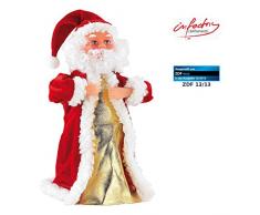 infactory Singender Nikolaus: Singender, Tanzender Weihnachtsmann Swinging Santa, 28 cm (Tanzender Weihnachtsmann mit Musik)