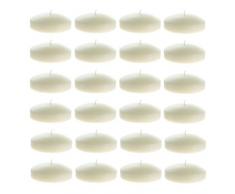 Mega Kerzen Schwimmkerzen 3 - 24 Pack Elfenbeinfarben