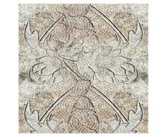 murando - Fototapete selbstklebend 10m 3D Tapete Wandtattoo dekorative Möbelfolie Dekorfolie Fotofolie Wandaufkleber Wandposter Wandsticker - Betonoptik Beton Ornament f-A-0732-j-a