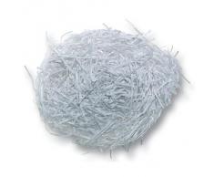 Folia 603000 Dekogras aus Papier, Ostergras, weiß (30 g)