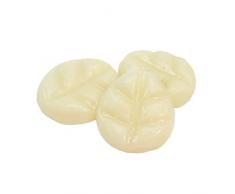 Scentchips Duftkerze Mini Rose, Cashmere Weiß, 4 x 3,5 cm