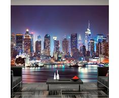 Vlies Fototapete 250x175 cm - 3 Farben zur Auswahl - Top - Tapete - Wandbilder XXL - Wandbild - Bild - Fototapeten - Tapeten - Wandtapete - Stadt City New York d-B-0034-a-b