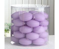 34er Dose Schwimmkerzen mit langer Brenndauer, Flieder