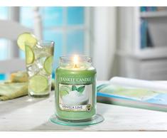 Yankee Candle Duftkerze im großen Jar, Vanilla Lime, Brenndauer bis zu 150 Stunden