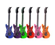 Schnooridoo 1 aufblasbare Gitarre bunt Luftgitarre 100 cm Party Partygitarre