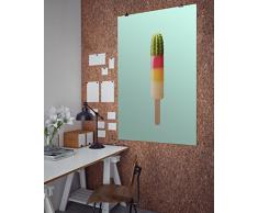 artboxONE Poster 60x40 cm Abstrakt KAKTUS EIS hochwertiger Design Kunstdruck - Bild Abstrakt von Jonas Loose