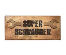 La Vida Schild »Superschrauber« Metallschild La 390429