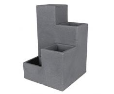 Dynamic24 Garten Wendeltreppe Pflanzkübel Blumenkasten Blumenkübel Blumentopf Pflanztopf