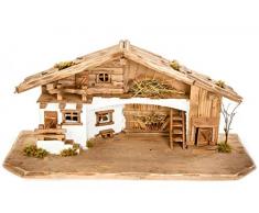 Große Weihnachtskrippe-(W11)-Krippe Krippenstall Weihnachten-Weihnachtskrippen