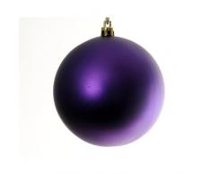 Hab&Gut (XB003) Weihnachtsbaum Kugeln, Durchmesser: 10cm, 6er Set,Farbe: violett