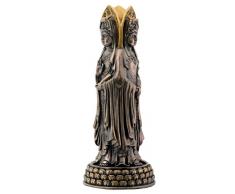 Summit StealStreet Bronzefigur Kuan Yin auf Lotus-Buddhismus
