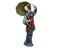 YUQZYT Dekoartikel Tierstatuen Gartenfiguren Statuen Dekoartikel & Figur Skulpturen Figuren Weibliche Figur Sammlerhandwerk Porzellanskulptur