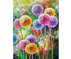 wosnyy DIY Malen nach Zahlen Digitales Ölgemälde Bunte Landschaft Ölgemälde Geschenk für Erwachsene Kinder für Zuhause- 40x50 cm (Ohne Rahmen)