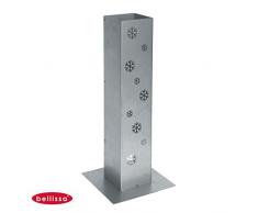 Bellissa® Corten Feuersäule 70cm Lichtsäule Windlicht Säule Garten Terrasse Deko, Modell:Schneeflocke
