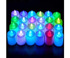 ychy1214 Duftkerze Romantische LED-Kerzenlampe Rose herzförmigen Geburtstag kreative Hochzeit Vorschlag Ehe Geständnis Requisiten-4.5 * 3.6CM Citronella-Kerze