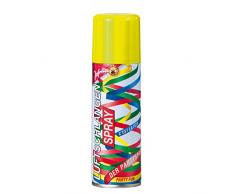 Amakando Luftschlangen Spray Motto Party Schlangenspray gelb Silvester Sprühschlangen Luftschlangenspray Karneval Accessoires Mottoparty Kosmetik Fasching Partyspray