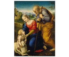 JUNIWORDS Poster, Raffael, Raffaello Sanzio da Urbino, Die heilige Familie mit dem Lamm, 30 x 40 cm
