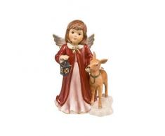 Goebel Weihnachten Schutzengel Im Winterwald, Weihnachtsfigur, Dekofigur, Porzellan, Bordeaux, 21 cm, 41602291