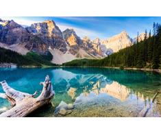 WACYDSD Malen Nach Zahlen Kanada Natur Ecke DIY Einzigartiges Geschenk Handgemaltes Ölgemälde Für Hauptwanddekor Kunstwerke Frameless