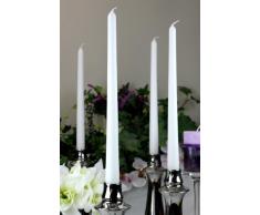 Spitzkerzen Kerzen Markenkerzen Tafelkerzen Leuchterkerzen Dinnerkerzen 300/23 mm weiß, 12 St.