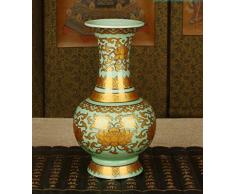 Keramikvase für Buddha, große Halle für Buddha, Vase für Lotus, Buddha mit Reichtum, Bambusvase, Guanyin-Flasche