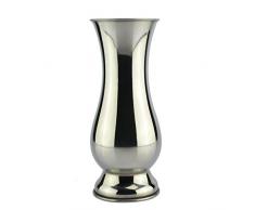 Wanz Tischvasen im chinesischen Stil Moderne minimalistische Mode-Ornamente Handwerk Dekorative Edelstahlvase Metall Blumenvasen, 3 Punkt 2 Silber