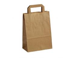 250 Papiertragetaschen braun 22+11x28