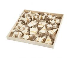 CREATIV DISCOUNT NEU Weihnachtsaufhänger, Größe 7-9 cm, 90 Stck.