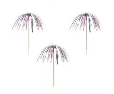 Deko-Picker Feuerwerk (Multicolor / 24 cm - 100 Stück)