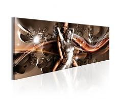 murando - Bilder 150x50 cm Vlies Leinwandbild 1 TLG Kunstdruck modern Wandbilder XXL Wanddekoration Design Wand Bild - Paar Abstrakt Digital Erotik Silber Blitz Akt h-A-0085-b-a