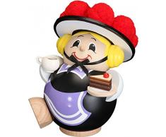 Räuchermann Schwarzwaldmädchen, 12 cm hoch, original Erzgebirge von Seiffener Volkskunst