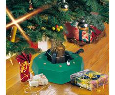 FHS M200 Christbaumständer Max 1 eckig, mit Fußhebelfunktion und Einseiltechnik, 1,8 Liter Wassertank, für Baumhöhe max. 2 m