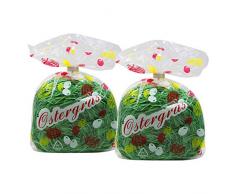 Unbekannt 2er Pack Ostergras grün 2 x 30g Osterdekoration, Ostern Gras