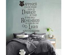 Wandtattoo Wohnzimmer Wandtattoo Schlafzimmer Harry Potter-Zitat-Schlafzimmer-Glück kann gefunden werden Albus Dumbledore-Zitat-Kinderzimmer-Wohnzimmer