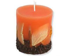 Früchtekerze Kerzen Zylinder orange, 70x75 mm