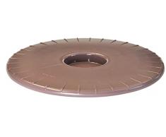 WAGNER Pflanzenroller - ULTRAFLAT - ABS Kunststoff, mauve, Durchmesser 30 x 2,5 cm, softe Rollen, Tragkraft 100 kg - 20044401