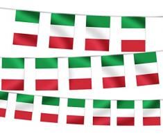 Alsino WM Wimpelkette Fahnenkette 4,5 m Flaggenkette 32 Teilnehmerländer Fanartikel, wählen:W-IT Wimpel Italien 4.50 m