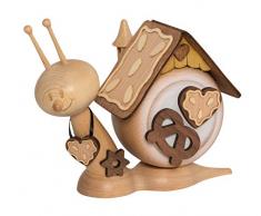 Kuhnert Drechslerei Rauchschnecke - Räucherfigur - Sunny Lebkuchenschnecke - Made in Germany