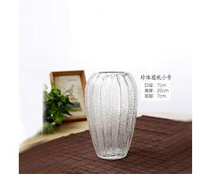 JYYA Wohnzimmer Dekoration Milchglas Vase Blumenvasen für Hochzeit Wohnkultur 1 PC, klein