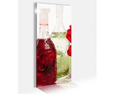 Acrylglasbilder 40x100cm Blume rot Wellness Spa Feng Shui Öl Handtuch Acrylbild Acrylglasbild Druck Acryl Acrylglas Bild Bilder 14A9155